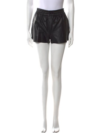Alice + Olivia Lamb Leather Mini Shorts