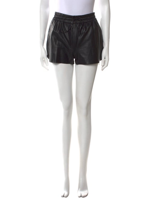Alice + Olivia Lamb Leather Mini Shorts