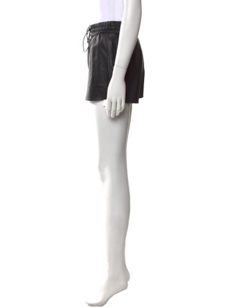 Alice + Olivia Lamb Leather Mini Shorts