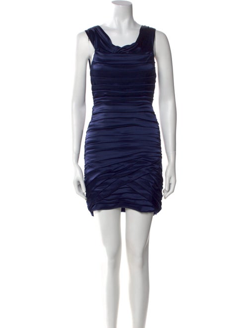 Alice + Olivia Cowl Neck Mini Dress