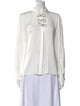 Alice + Olivia V-Neck Long Sleeve Blouse