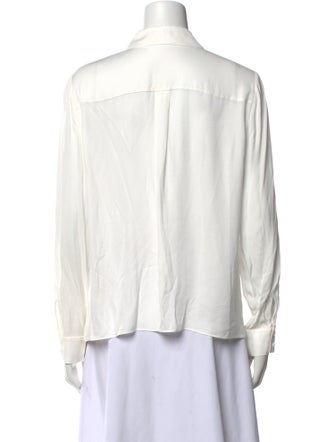 Alice + Olivia V-Neck Long Sleeve Blouse