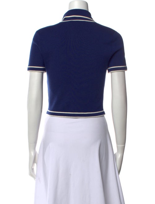 Alice + Olivia Wool Striped Crop Top