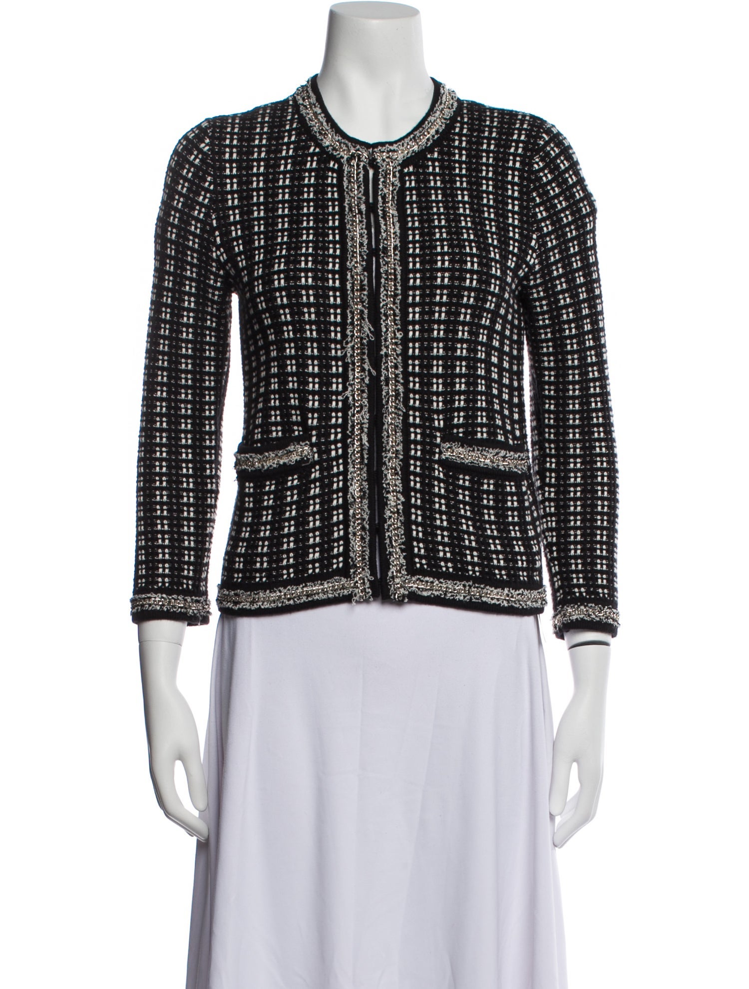 Alice + Olivia Tweed Pattern Evening Jacket