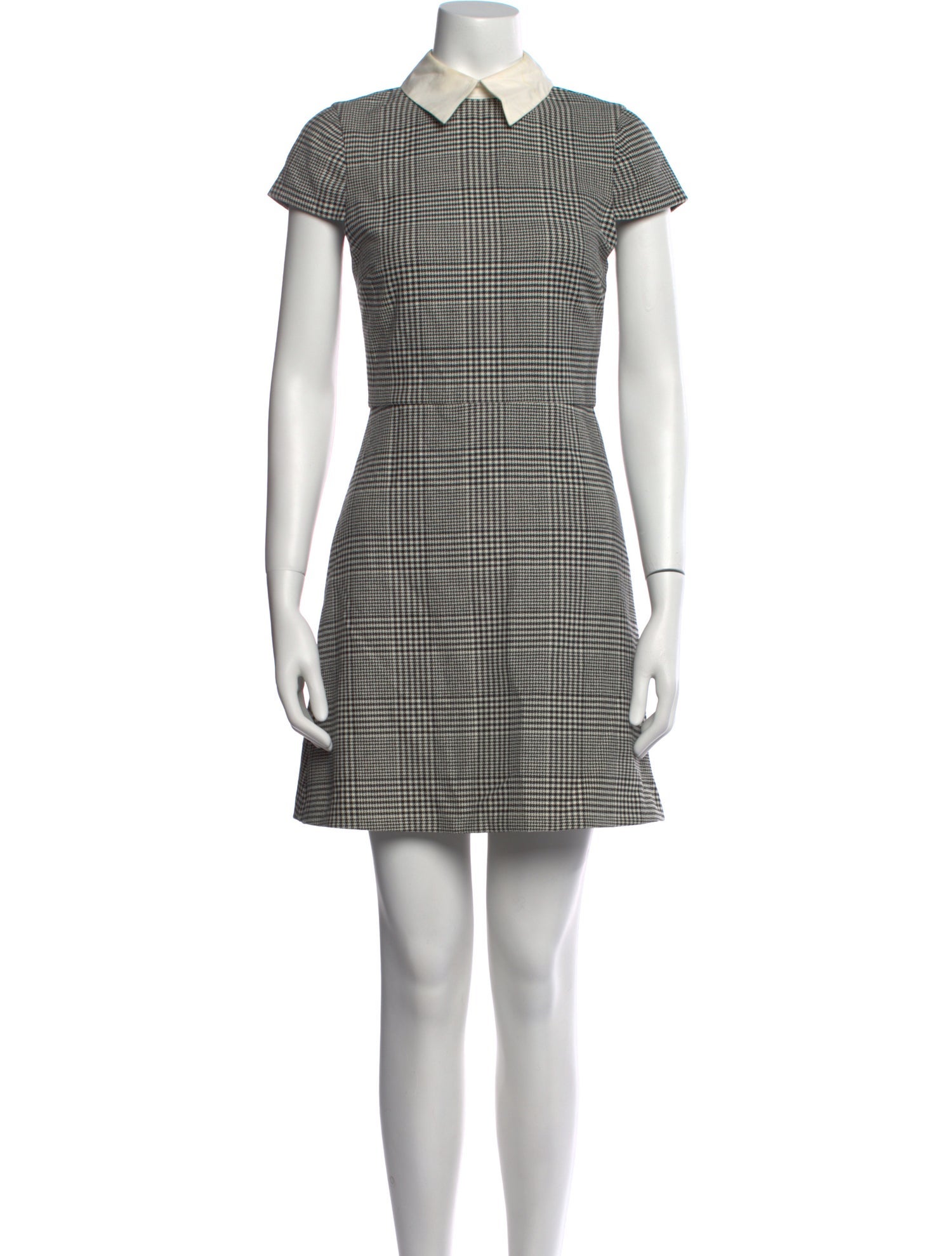 Alice + Olivia Plaid Print Mini Dress