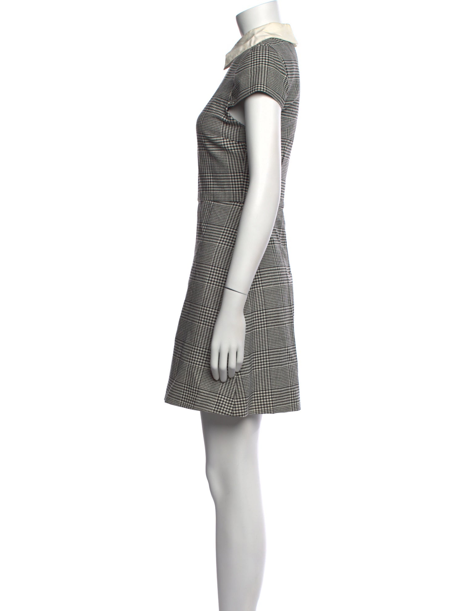 Alice + Olivia Plaid Print Mini Dress