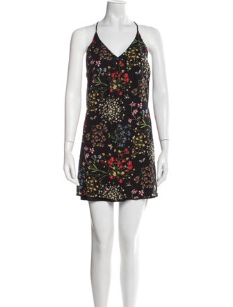 Alice + Olivia Floral Print Mini Dress
