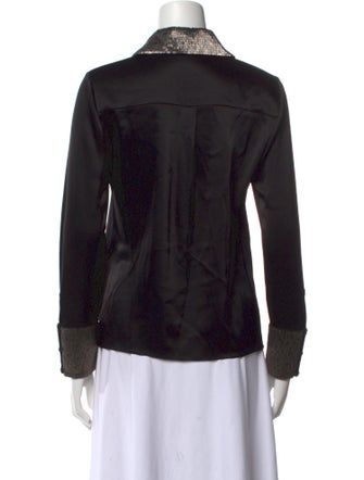 Alice + Olivia Long Sleeve Button-Up Top