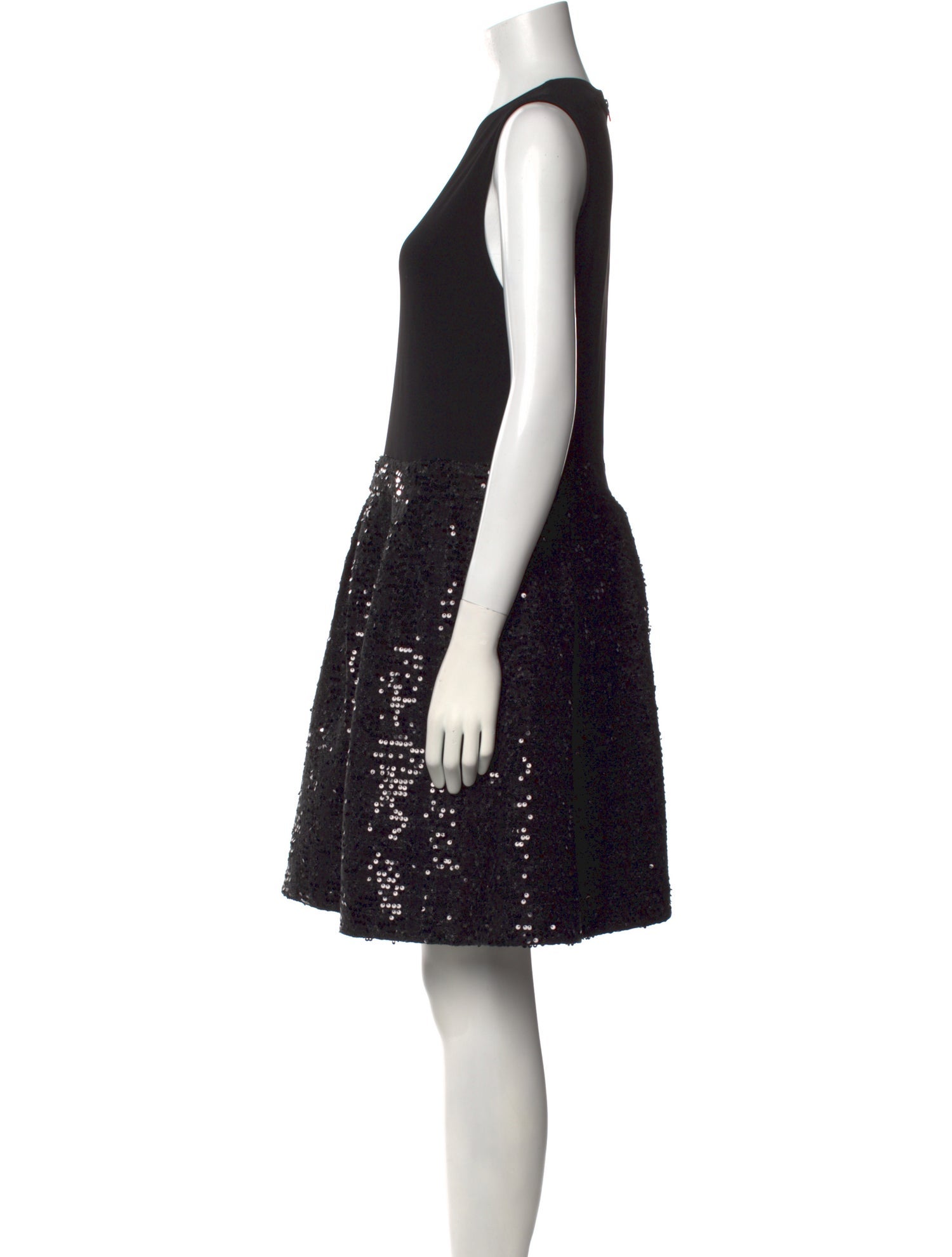 Alice + Olivia Crew Neck Mini Dress