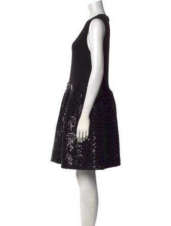 Alice + Olivia Crew Neck Mini Dress