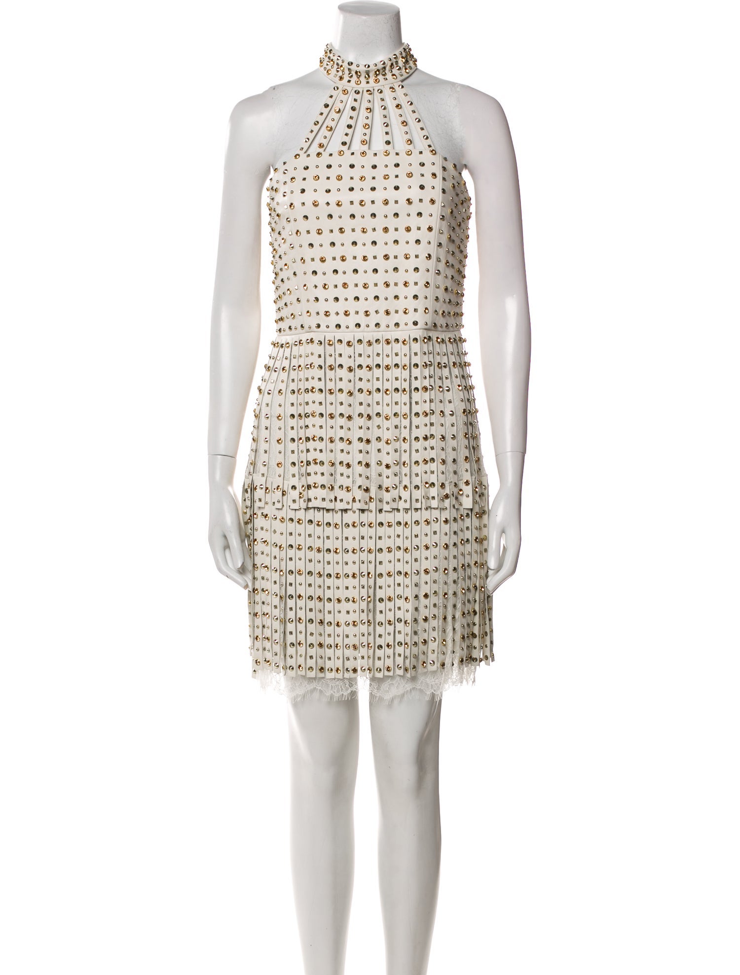 Alice + Olivia Lamb Leather Mini Dress w/ Tags