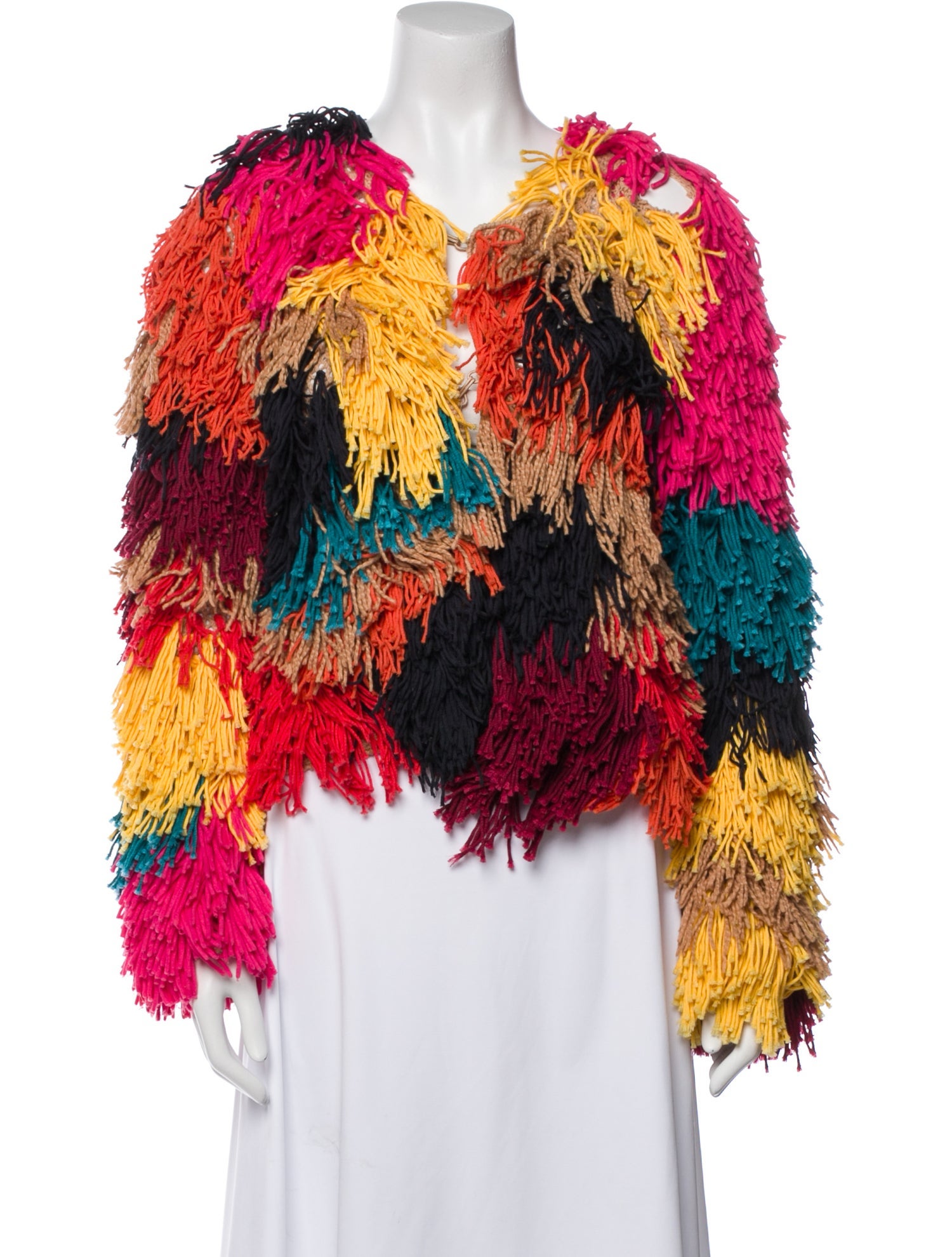 Alice + Olivia Printed Faux Fur Jacket