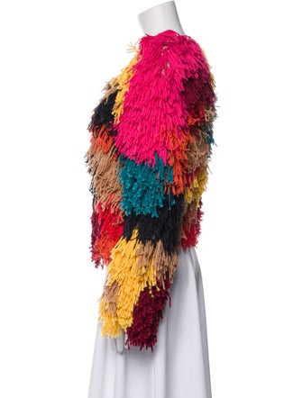 Alice + Olivia Printed Faux Fur Jacket