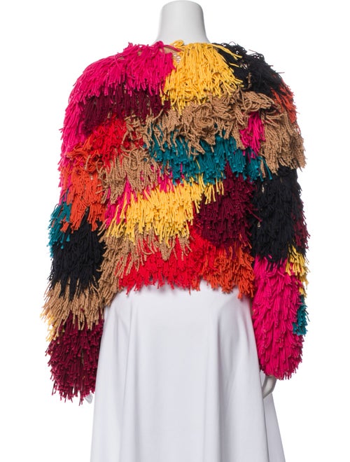 Alice + Olivia Printed Faux Fur Jacket