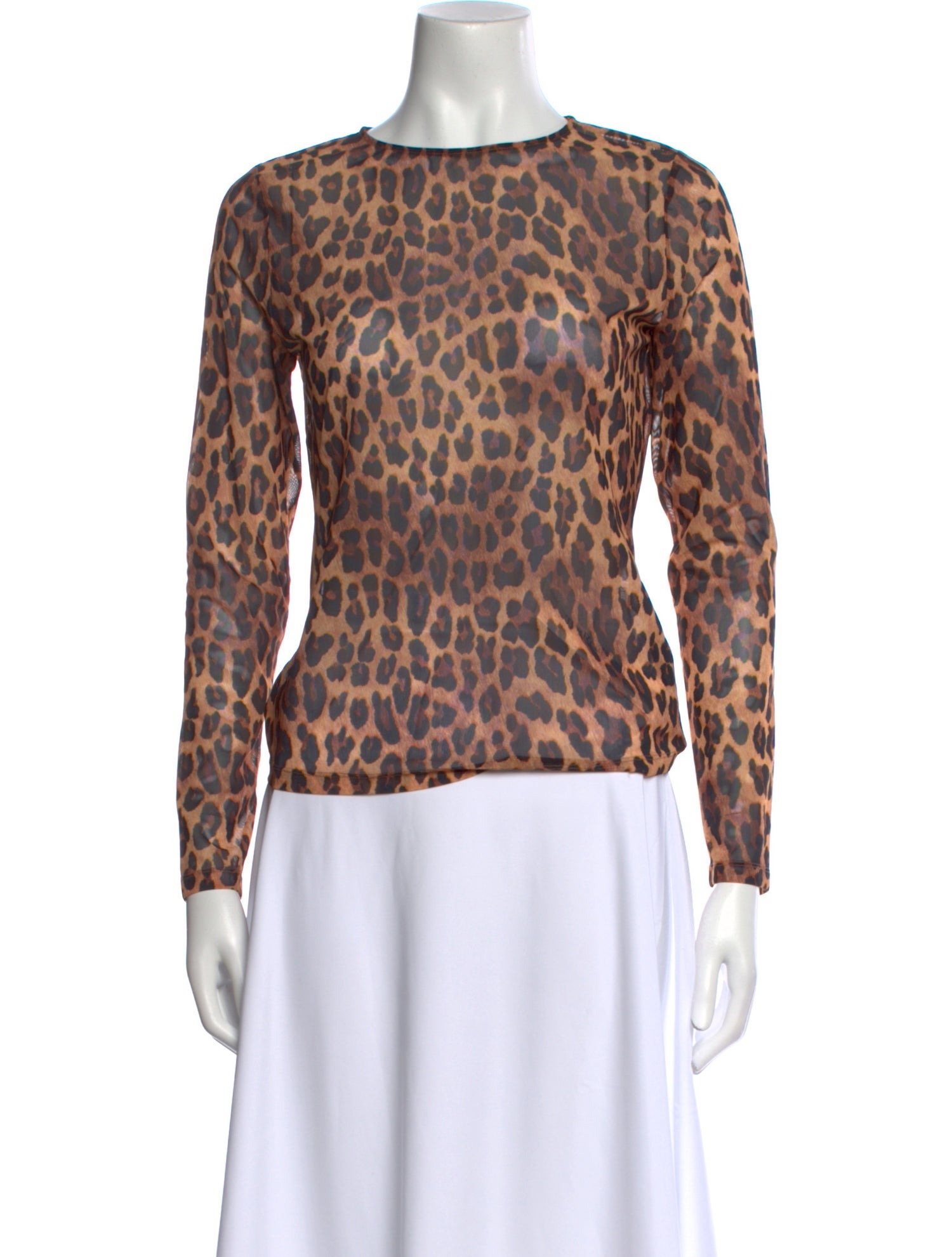 Alice + Olivia Nylon Animal Print Top w/ Tags
