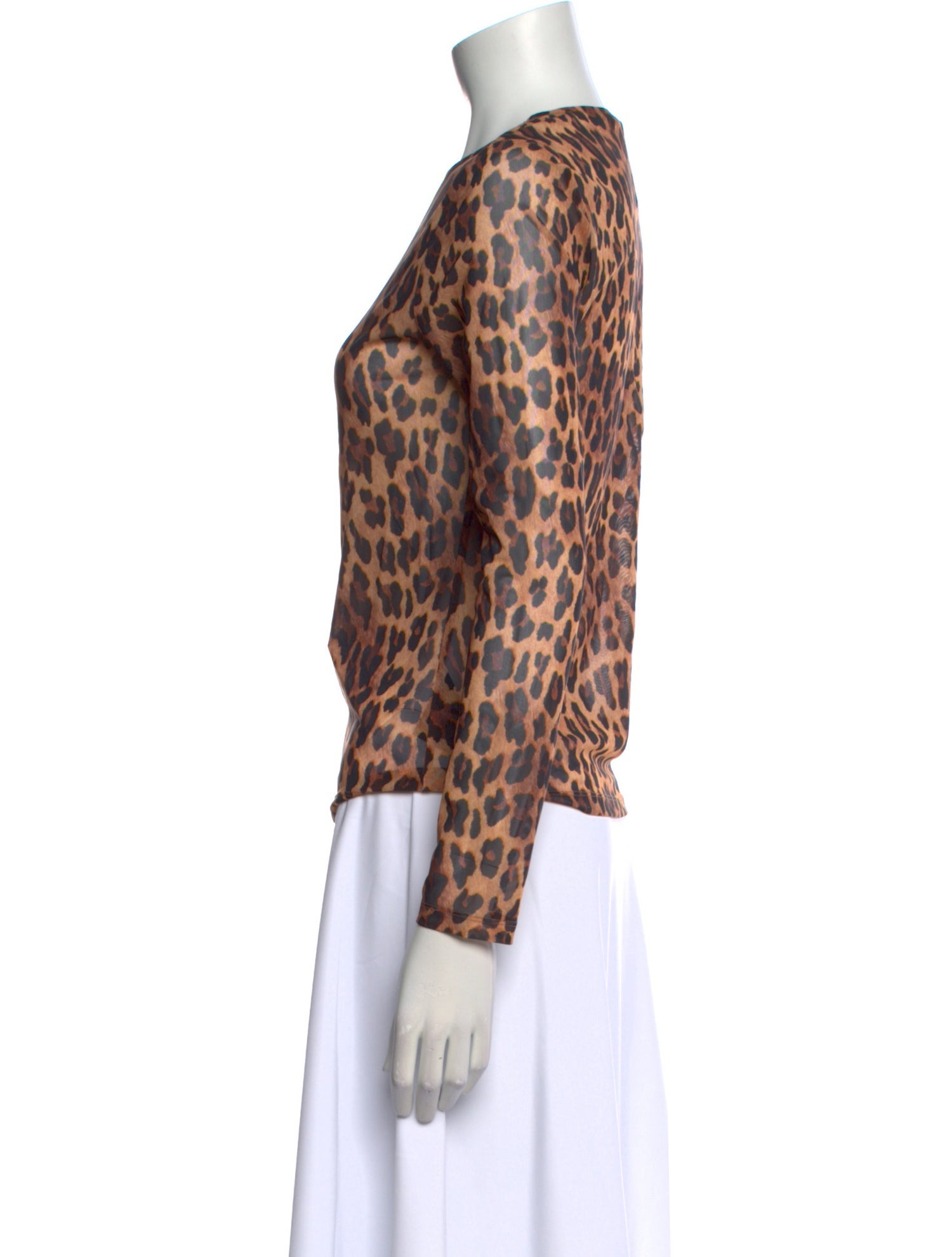 Alice + Olivia Nylon Animal Print Top w/ Tags