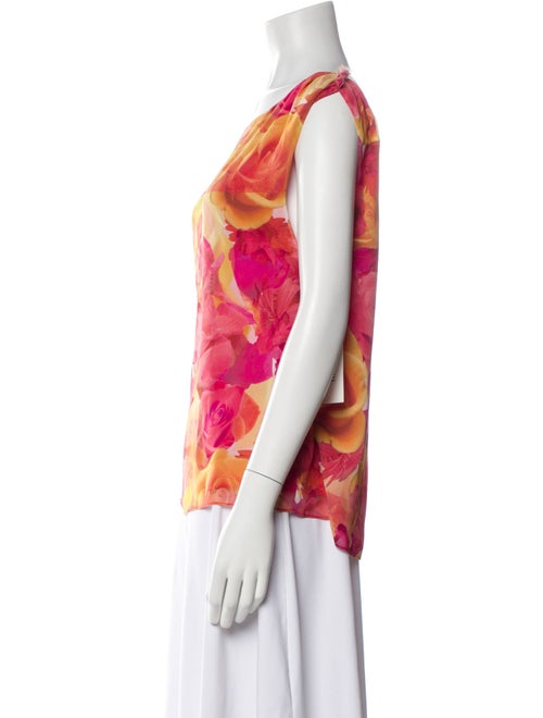 Alice + Olivia Silk Floral Print Blouse