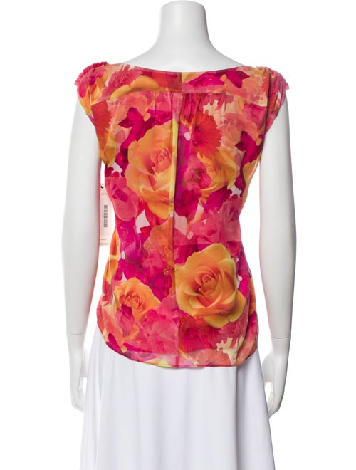 Alice + Olivia Silk Floral Print Blouse