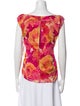 Alice + Olivia Silk Floral Print Blouse