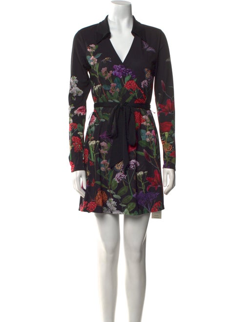 Alice + Olivia Floral Print Mini Dress