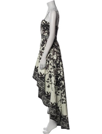 Alice + Olivia Floral Print Long Dress