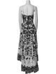 Alice + Olivia Floral Print Long Dress
