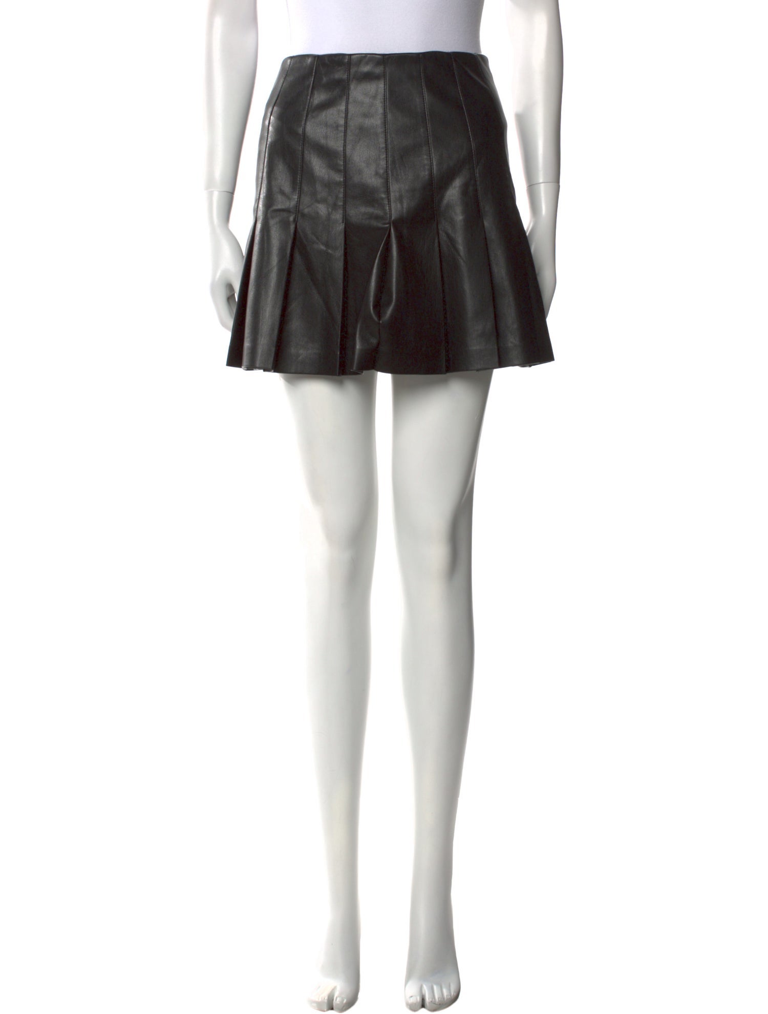 Alice + Olivia Faux Leather Mini Skirt
