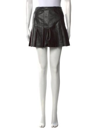 Alice + Olivia Faux Leather Mini Skirt