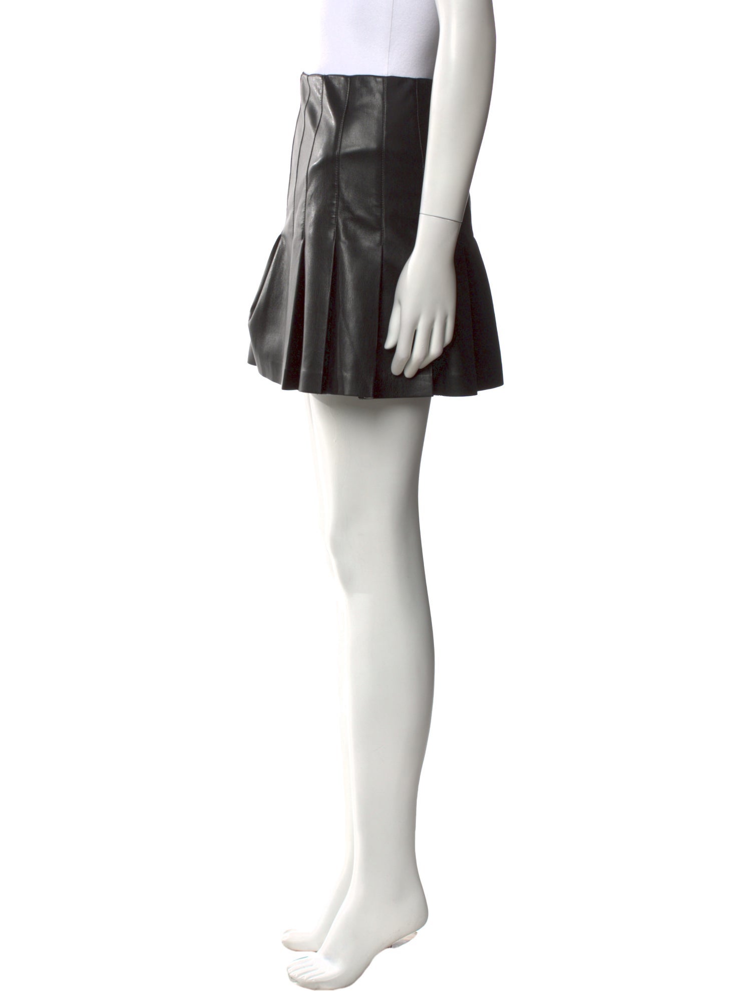 Alice + Olivia Faux Leather Mini Skirt