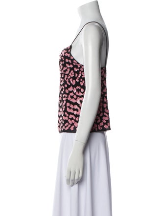 Alice + Olivia Printed Square Neckline Top