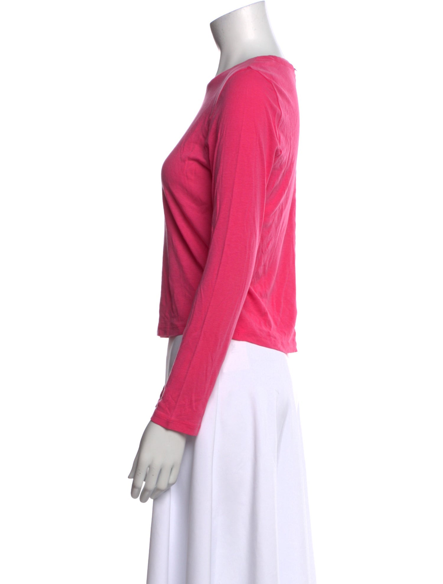 Alice + Olivia Bateau Neckline Long Sleeve Top