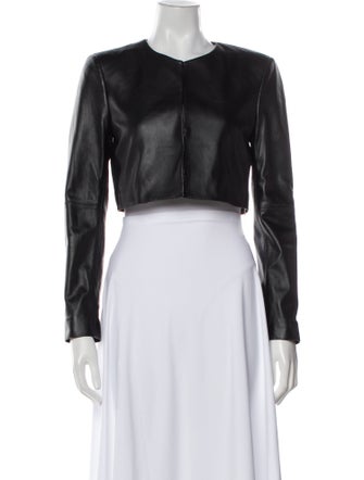 Alice + Olivia Leather Bolero