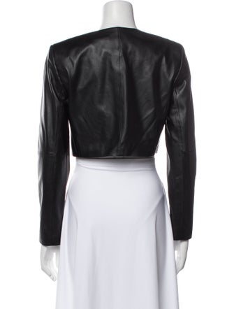Alice + Olivia Leather Bolero