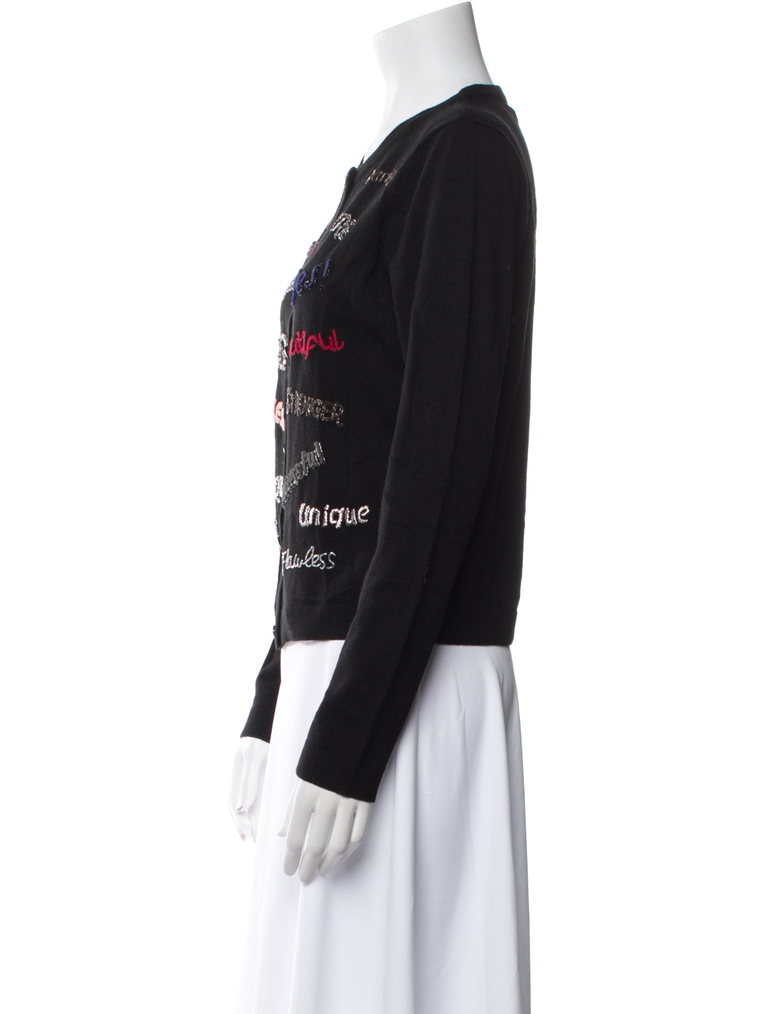 Alice + Olivia Wool Graphic Print Sweater