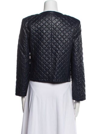 Alice + Olivia Lamb Leather Evening Jacket