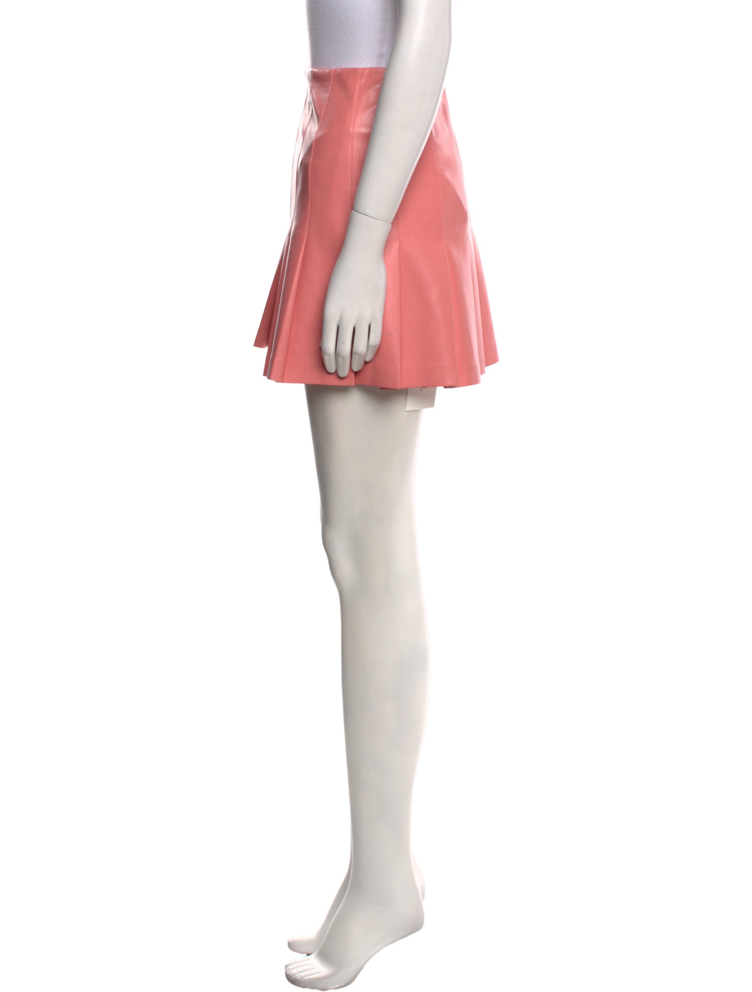 Alice + Olivia Pleated Accents Mini Skirt