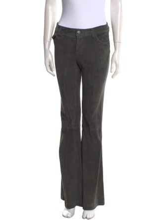 Alice + Olivia Lamb Leather Wide Leg Pants