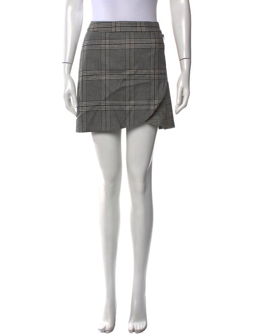 Alice + Olivia Plaid Print Mini Skirt
