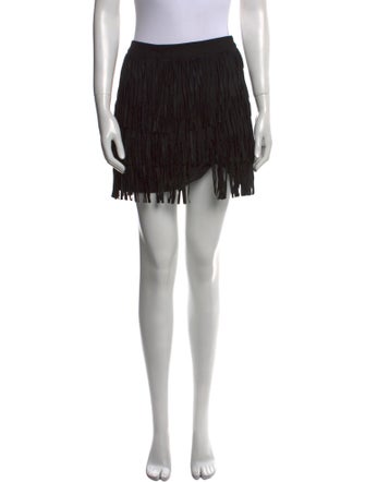 Alice + Olivia Leather Mini Skirt