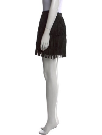 Alice + Olivia Leather Mini Skirt