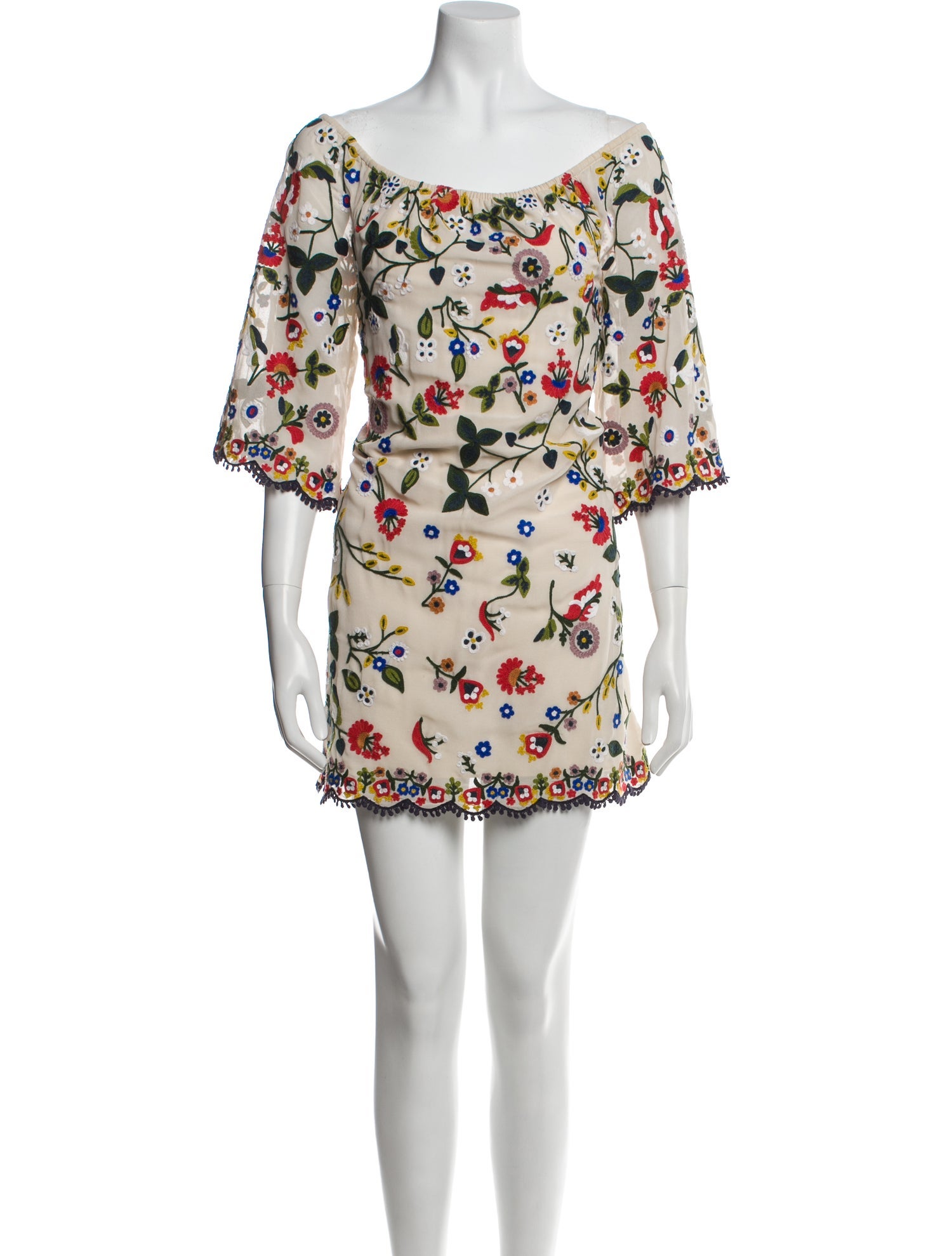 Alice + Olivia Floral Print Mini Dress