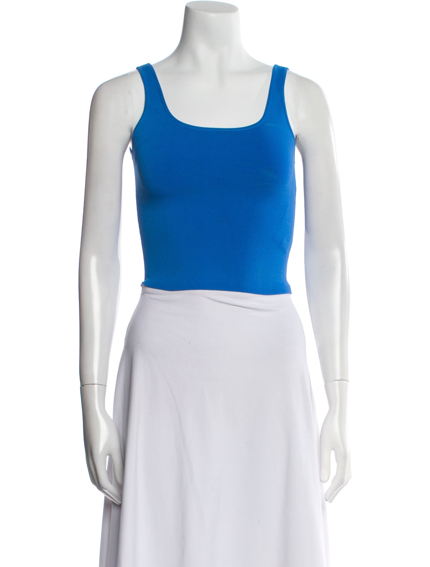 Alice + Olivia Square Neckline Sleeveless Crop Top