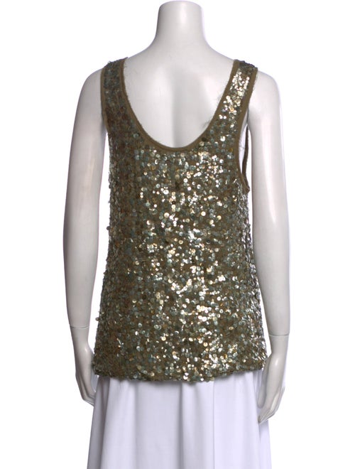 Alice + Olivia Silk Scoop Neck Top