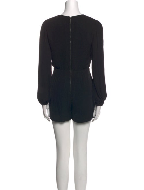 Alice + Olivia Plunge Neckline Romper