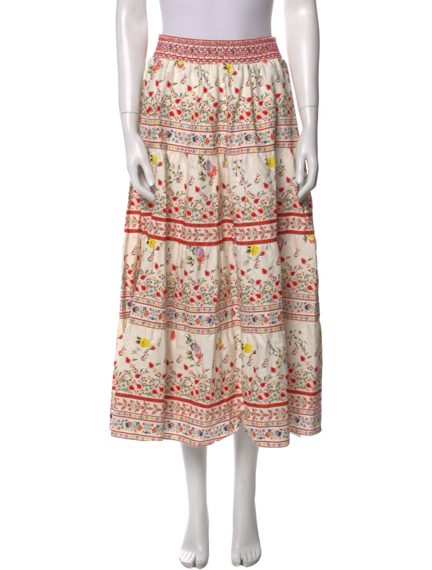 Alice + Olivia Printed Midi Length Skirt