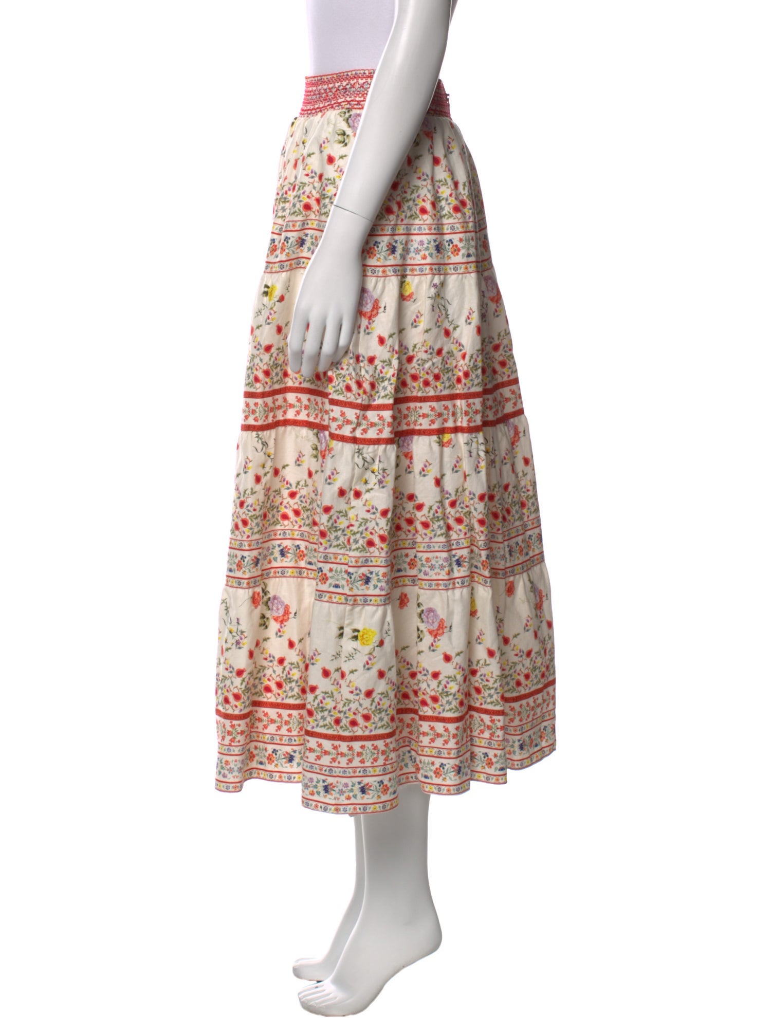 Alice + Olivia Printed Midi Length Skirt