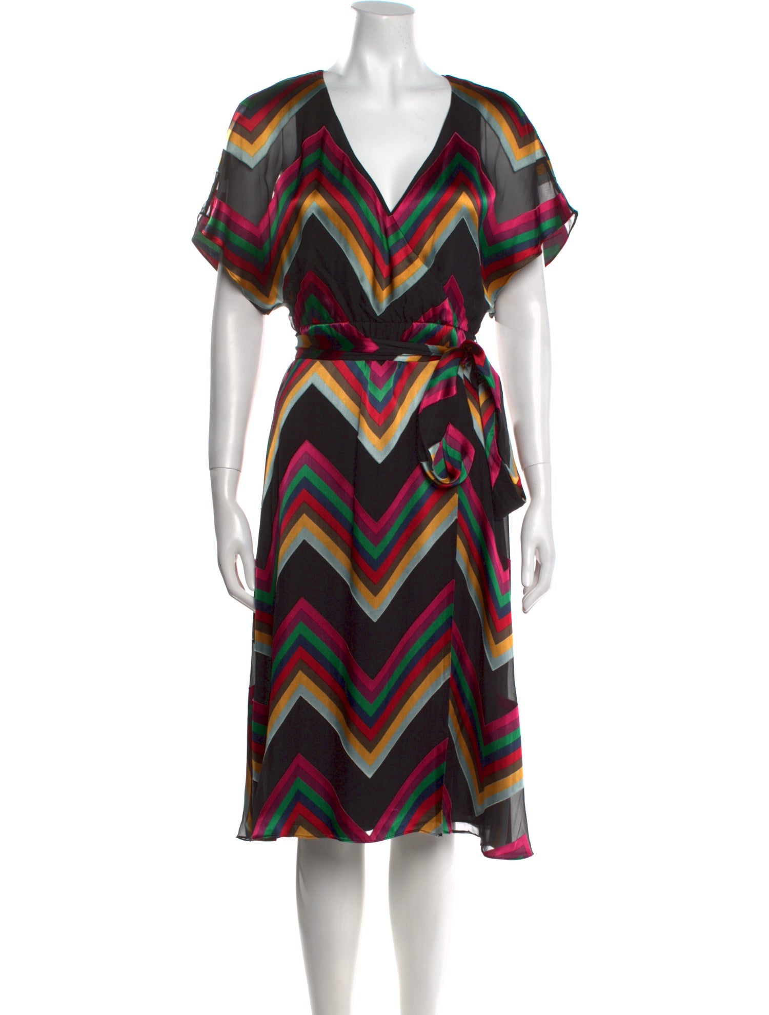 Alice + Olivia Striped Knee-Length Dress
