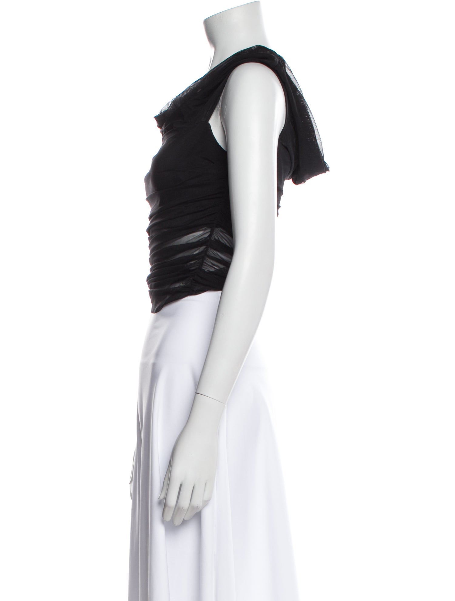 Alice + Olivia Nylon Cowl Neck Crop Top w/ Tags