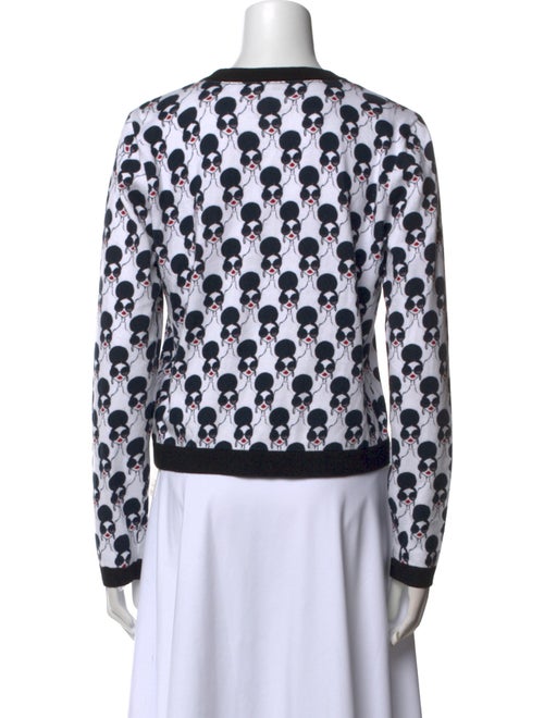 Alice + Olivia Printed Crew Neck Crop Top