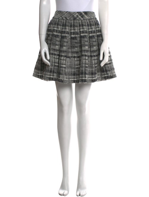 Alice + Olivia Plaid Print Mini Skirt